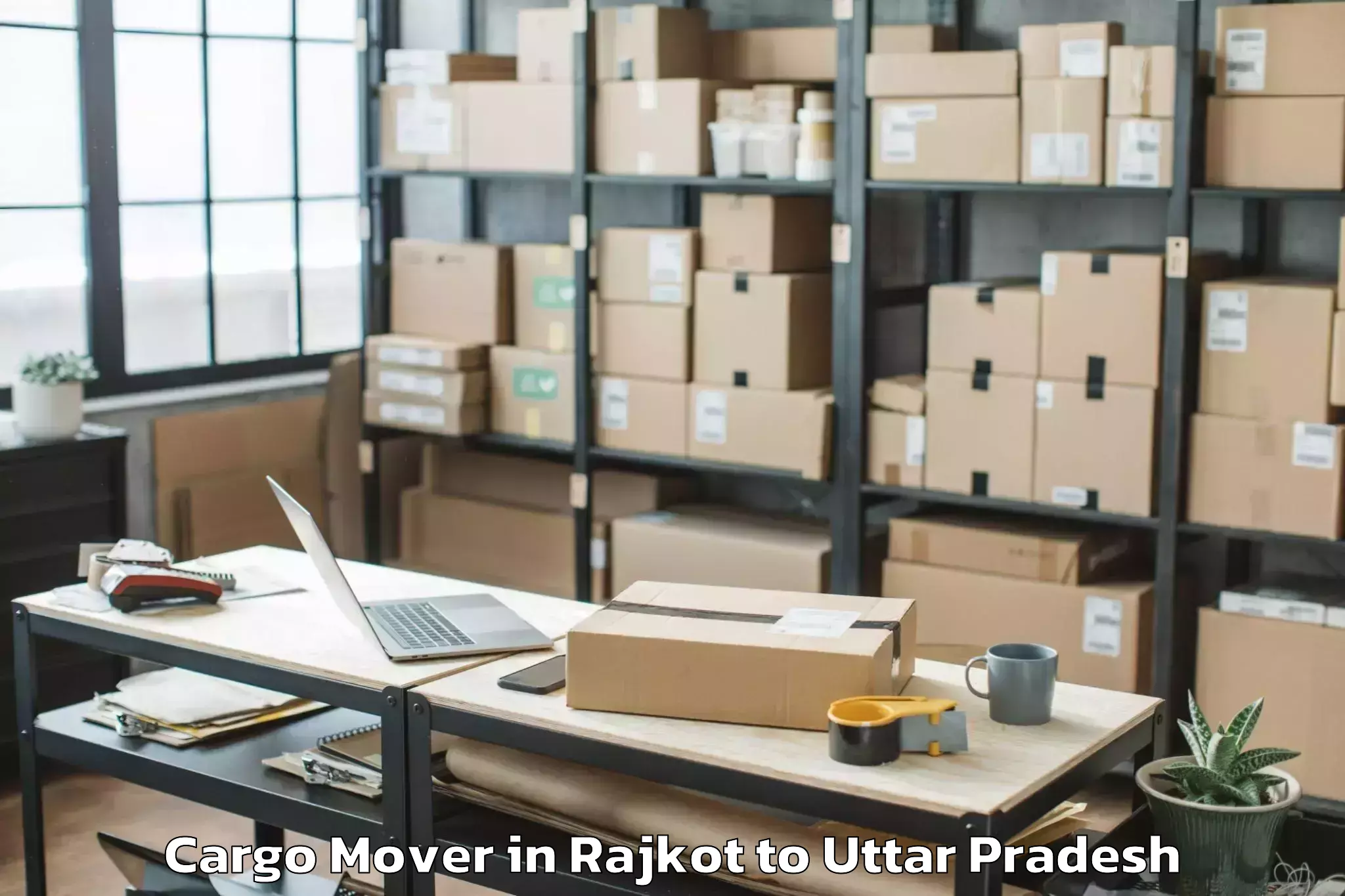 Get Rajkot to Great Mall Of Aligarh Cargo Mover